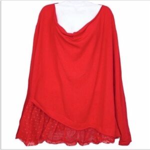 KOKOMARINA bubble sweater NEW red 4X